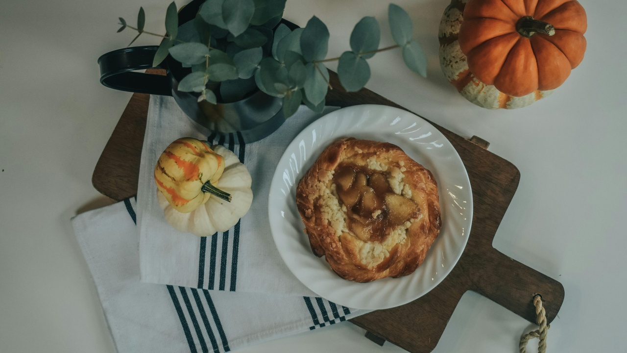 Assortment of pumpkin pie and roasted winter squash dishes