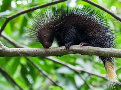 Long-crested Pygmy Porcupine