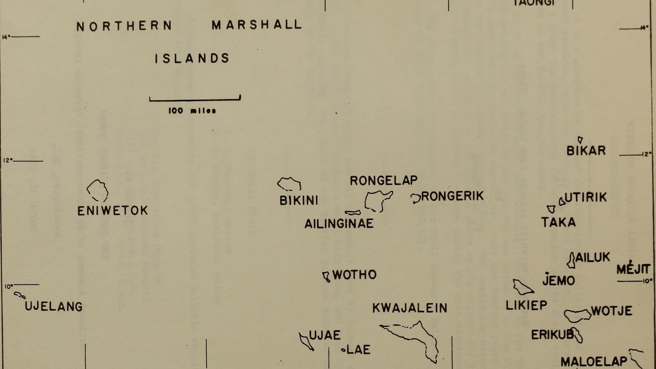 Colorful coral reef with giant clam and reef fish in the Marshall Islands