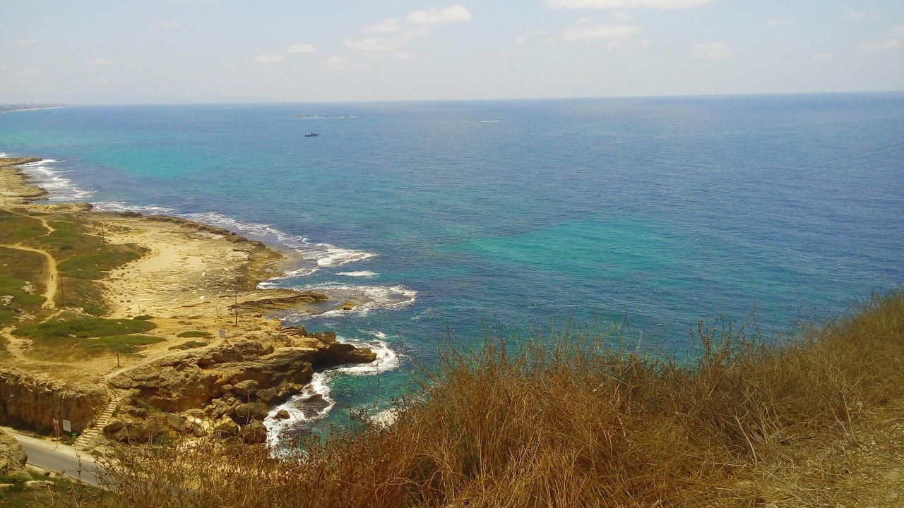 Lebanon coastal waters with rocky shore and seagrass meadow