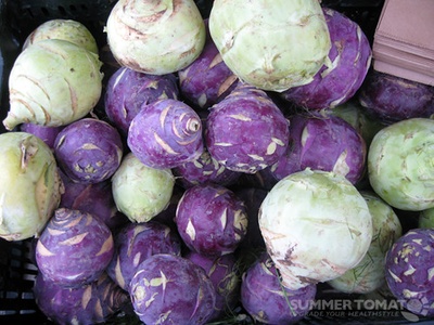 Purple kohlrabi