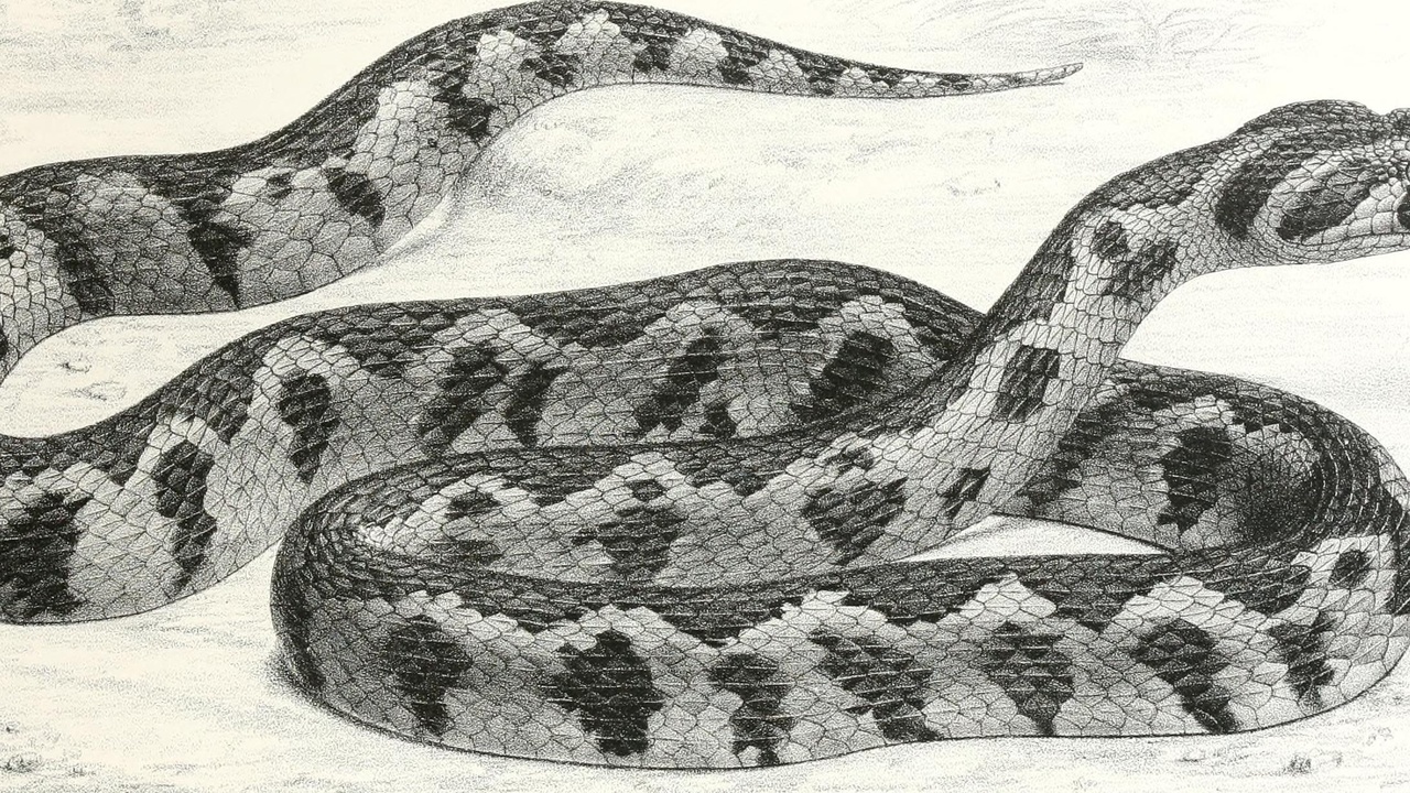 Desert reptile basking on a rock, representative of Libyan herpetofauna