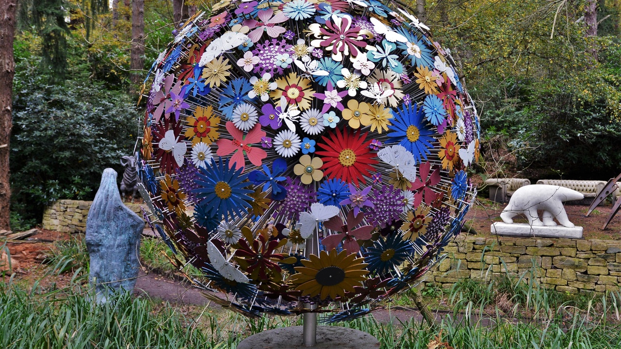 Honeybee on a flowering crop illustrating pollination service